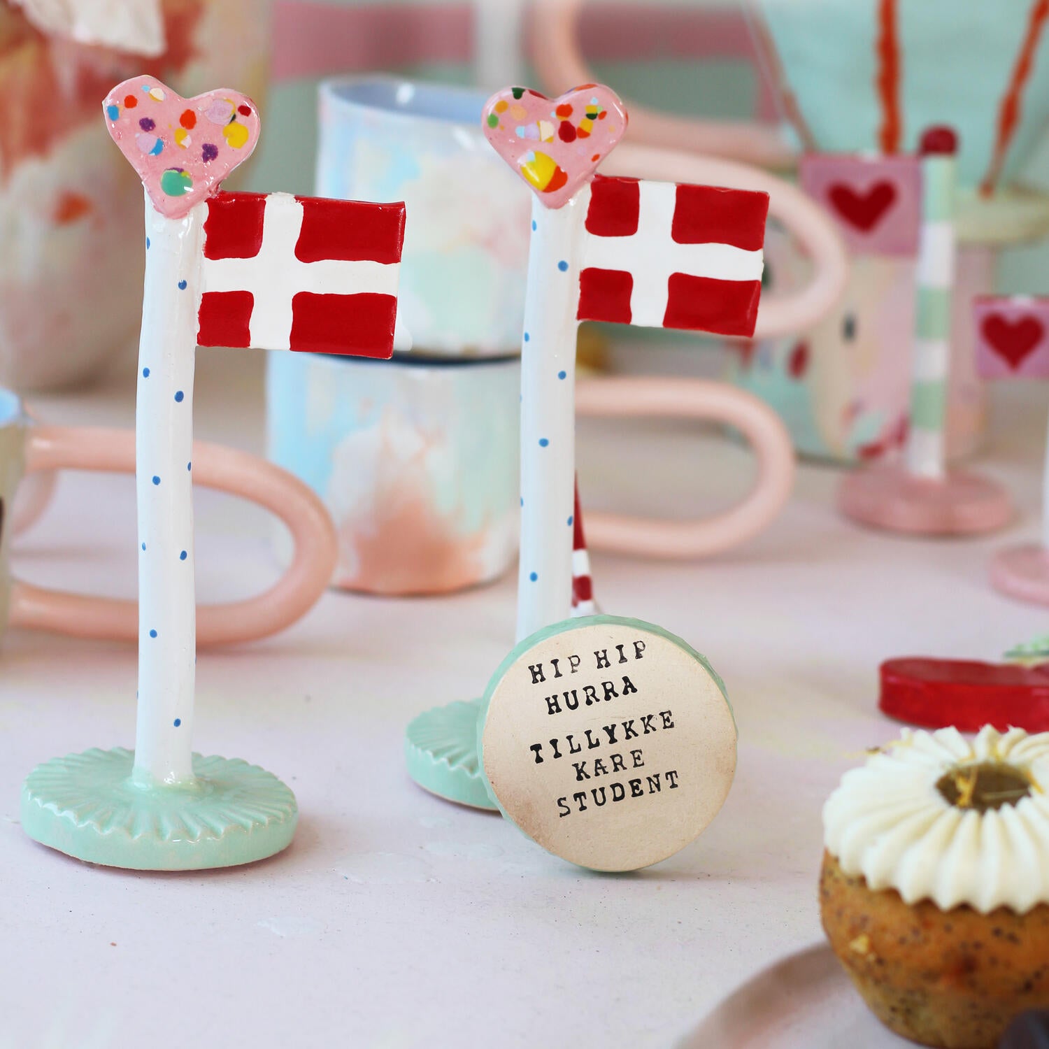 Studenterflag - H18-19 cm.